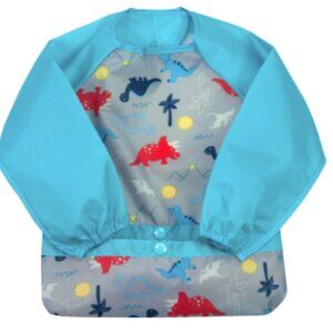 Dinosaurs Snap & Go Easy Wear Long Sleeve Bib